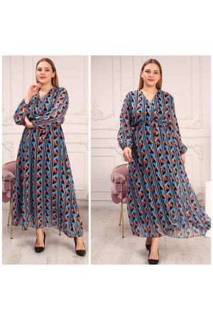 184991 DESENLİ ELBİSE