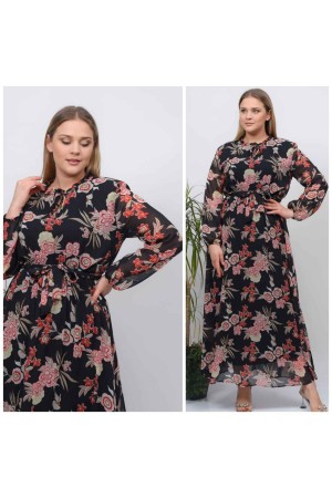 184993 DESENLİ ELBİSE