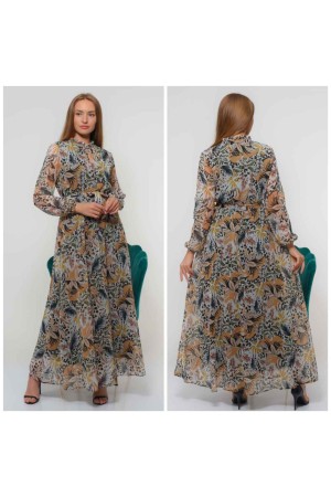 184995 DESENLİ ELBİSE