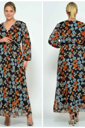 185003 DESENLİ ELBİSE