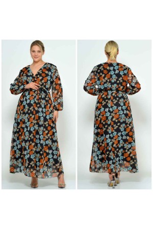 185003 DESENLİ ELBİSE