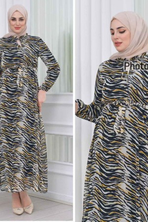 185008 DESENLİ ELBİSE