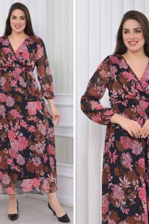 185010 DESENLİ ELBİSE