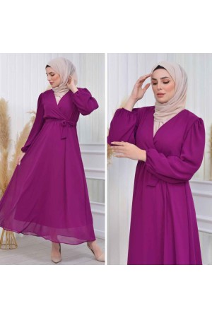 185011 VİŞNE ELBİSE