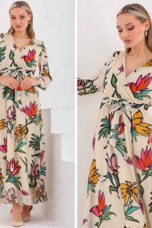 185015 DESENLİ ELBİSE