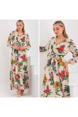 185015 DESENLİ ELBİSE