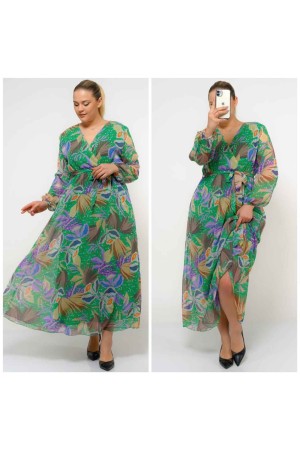 185018 DESENLİ ELBİSE