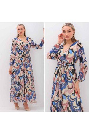 185019 DESENLİ ELBİSE