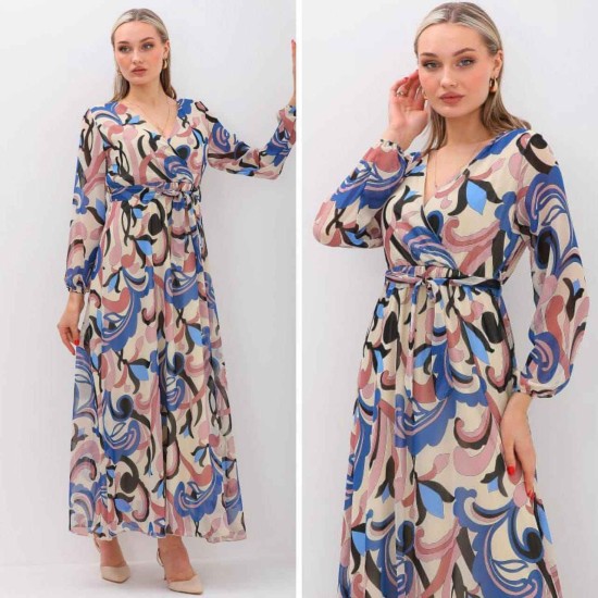 185019 DESENLİ ELBİSE