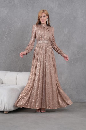185032 Gold "Evening dress"