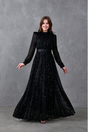 185033 SİYAH ABİYE