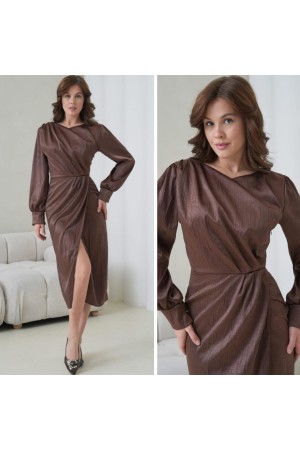 185042 KAHVE ELBİSE