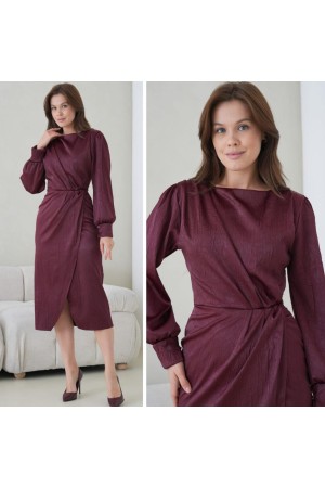 185043 BORDO ELBİSE