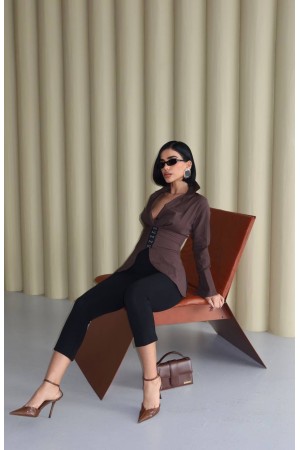 185076 KAHVE GÖMLEK