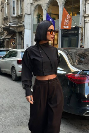 185086 SİYAH GÖMLEK