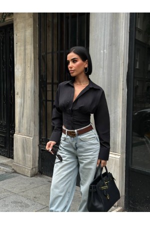 185090 SİYAH GÖMLEK