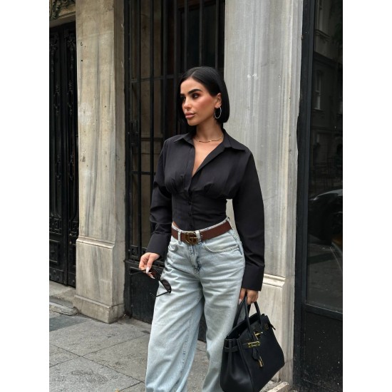 185090 SİYAH GÖMLEK