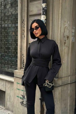 185096 SİYAH GÖMLEK