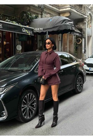 185097 KAHVE GÖMLEK