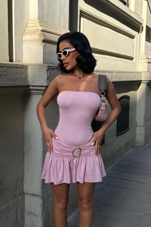 185120 PEMBE ELBİSE