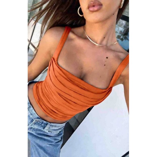 185152 Orange BLOUSE