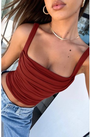 185155 KİREMİT BLUZ