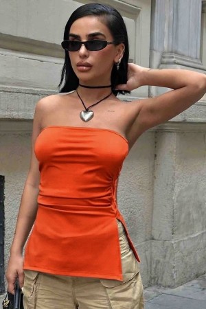 185175 Orange BLOUSE