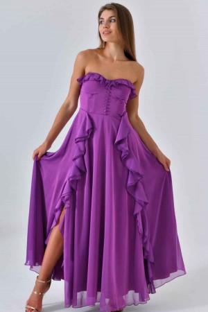 200001 purple Evening dress