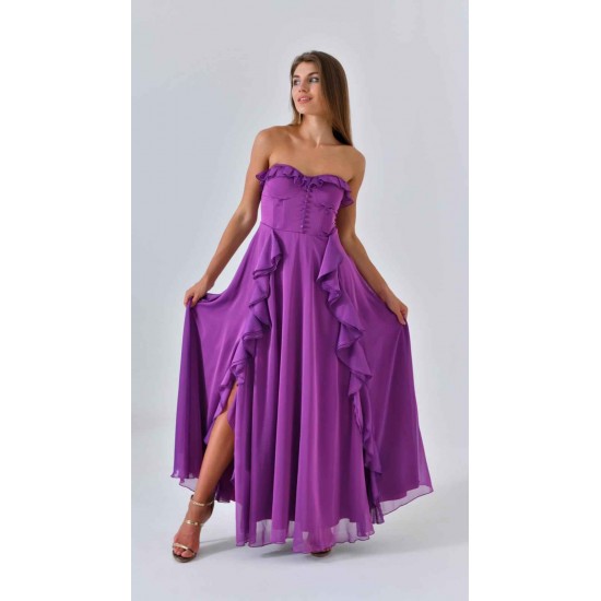 200001 purple Evening dress