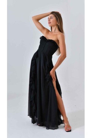 200002 TOPTAN SİYAH ABİYE