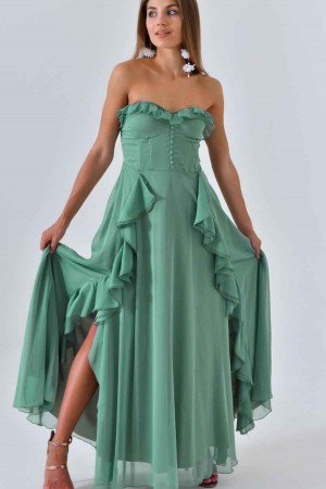 200004 Water is green Evening dress
