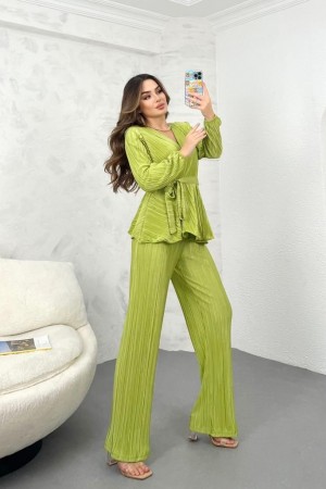 200119 TOPTAN YEŞİL PANTOLON TAKIM