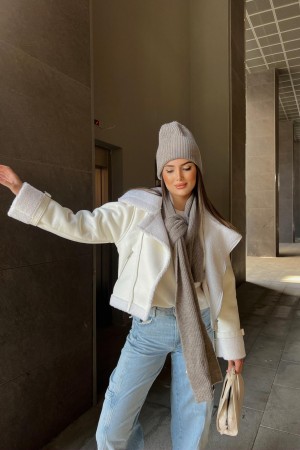 200150 TOPTAN EKRU KABAN