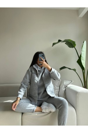 200153 TOPTAN GRİ EŞOFMAN TAKIM