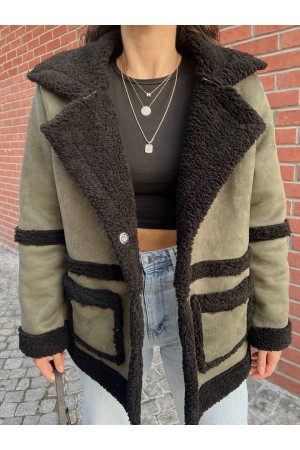 200161 TOPTAN HAKİ KABAN