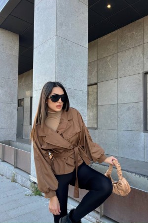 200164 coffee TRENCH COAT