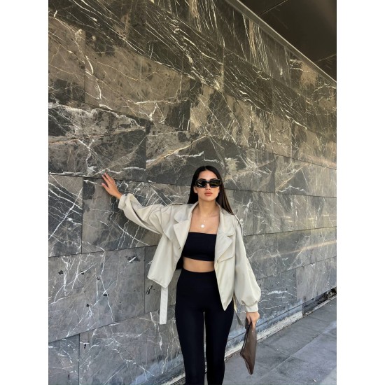 200165 beige TRENCH COAT