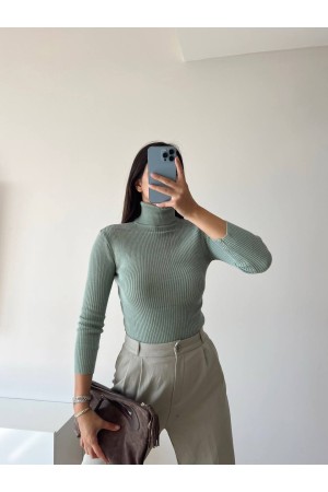 200171 TOPTAN SU YEŞİL KAZAK