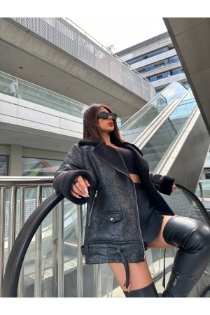 200172 TOPTAN SİYAH KABAN