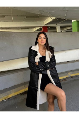 200202 TOPTAN SİYAH KABAN