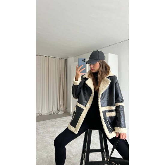 200204 TOPTAN SİYAH KABAN