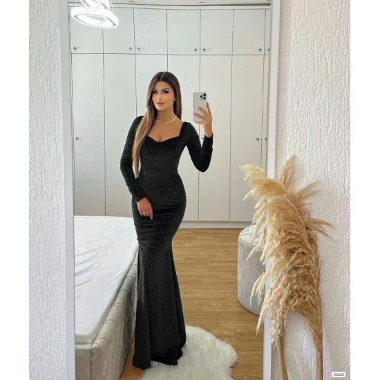 200430 black Evening dress