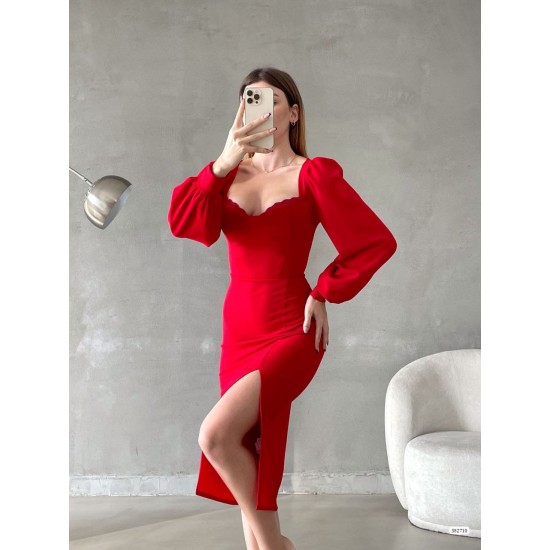 200439 red Evening dress