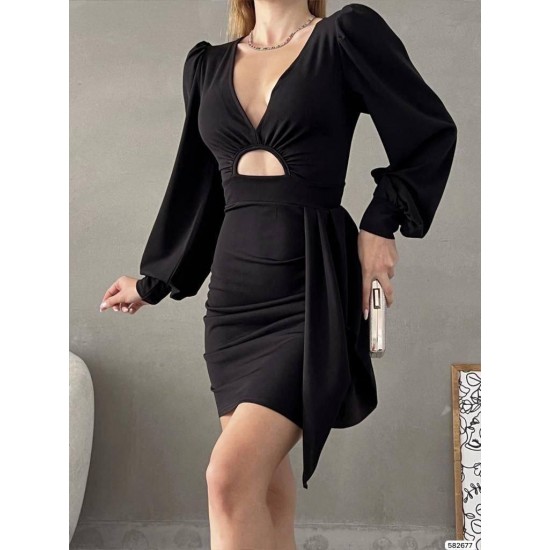 200454 TOPTAN SİYAH ABİYE