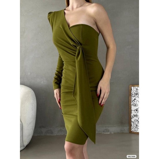 200455 GREEN Evening dress