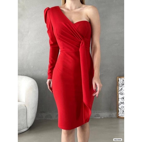 200458 red Evening dress