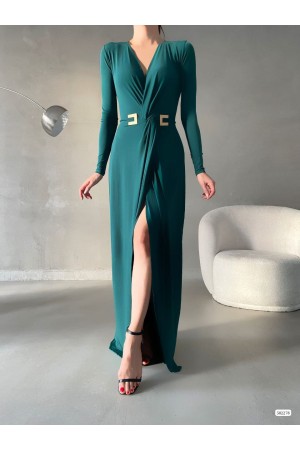 200487 TOPTAN ZÜMRÜT YEŞİL ABİYE