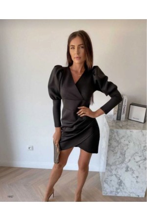 200510 TOPTAN SİYAH ELBİSE