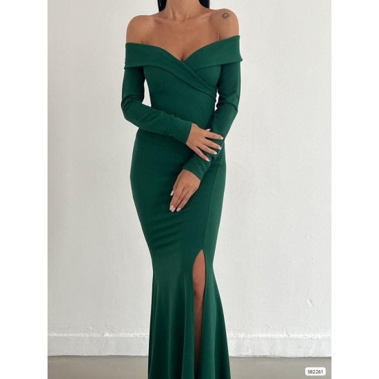 200548 Emerald Green Evening dress