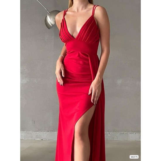 200555 red Evening dress